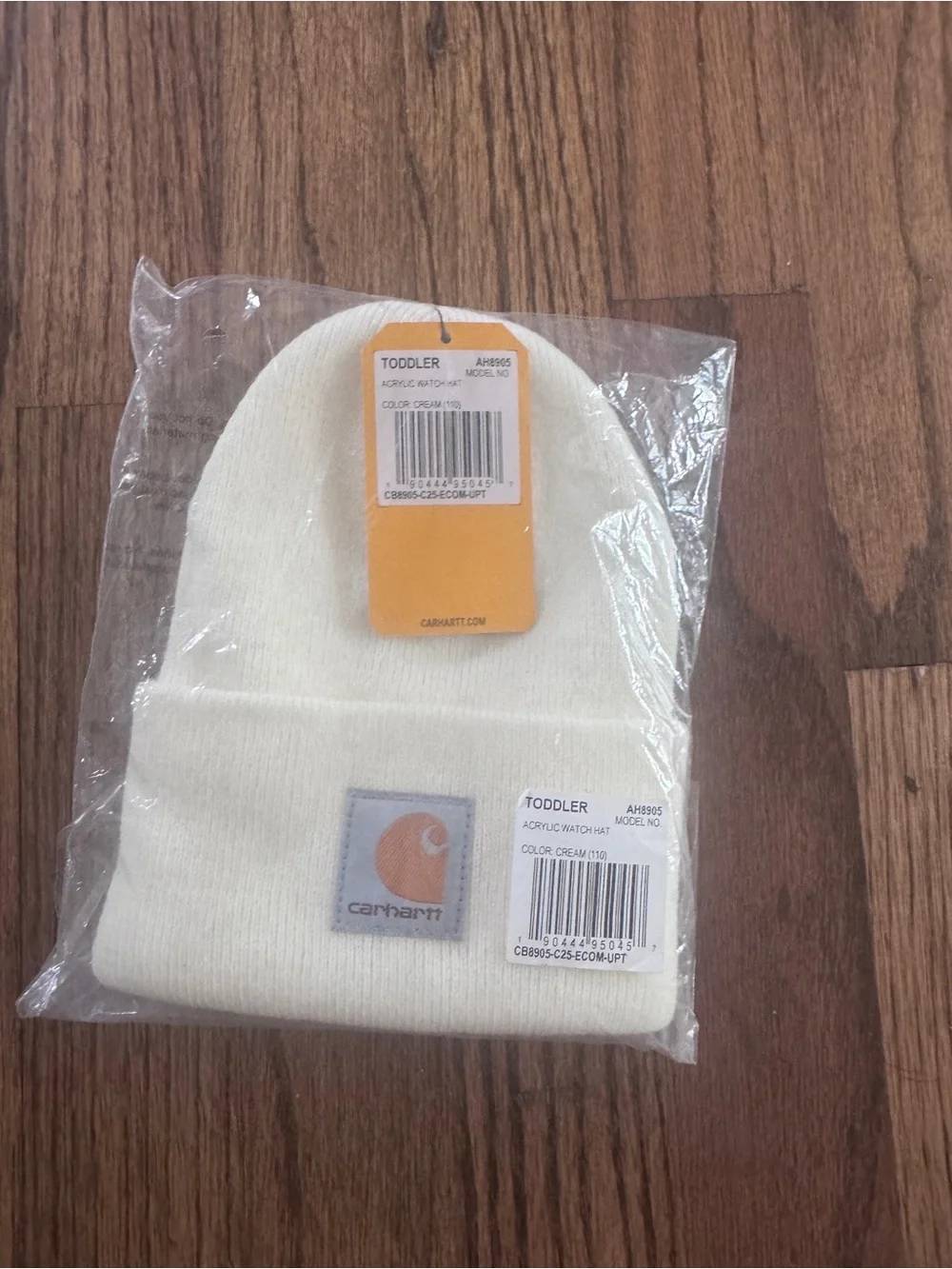 Carhartt Toddler Cream Cuffed Knit Beanie
